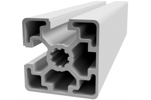 Hliníkový, konstrukční profil 45x45L 2NVS s 2x drážkou 10 mm a 2x zakrytou drážkou přes roh; 992402