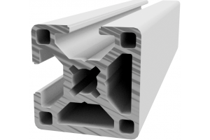 Hliníkový profil 30x30 s 2x drážkou 8 mm přes roh a 2x zakrytou drážkou; 992398