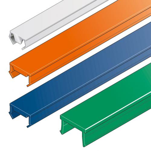 Krytka drážky profilu plast, světle šedá RAL 7035, 3842548898, N8, 2000 mm, (1ks)