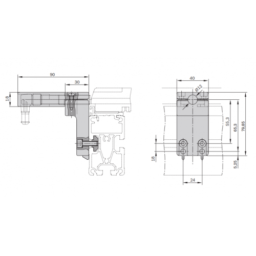 Držák snímače SH 2/ST, 3842168850 TS 2, (1ks)