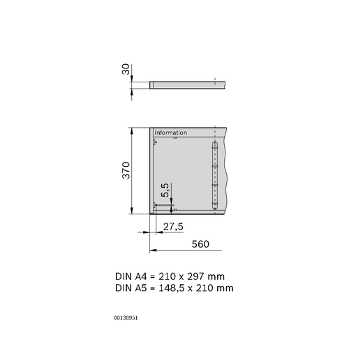 Informační tabule, 3842502153 2x A4, (1ks)