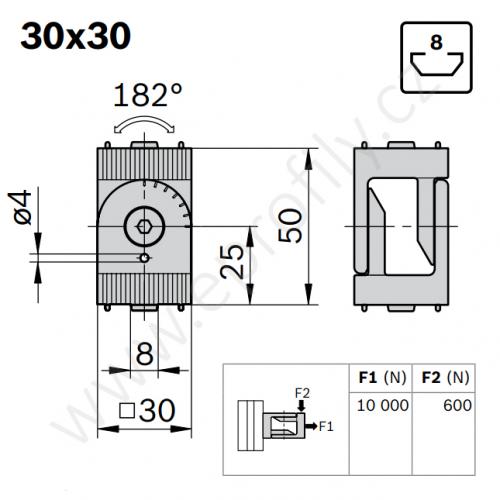 Kloub, ESD, 3842502683, 30x30, (1ks)