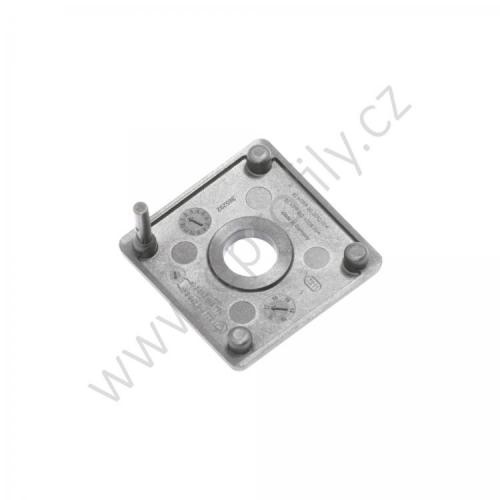 Krytka konce profilu černá plast, 3842503143 30x30 s otvorem D8,4, (1ks)