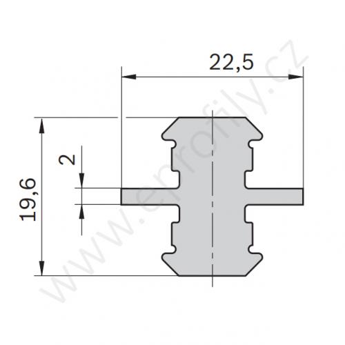 Multifunkční, oboustranný kluzák, 3842513517, N8+N10, (1ks)