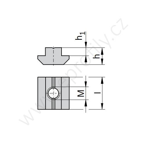 Kámen těžký do drážky, 3842514928, N8 M4, (1ks)