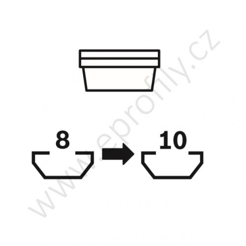 Úhelník 90° vnější pro spojování pod úhlem - SET, ESD, 3842515547, R28x38; N8/N10, (1ks)