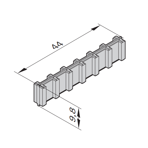 Vložka mezi profily - drážkové desky, 3842520922 - výprodej , (1ks)