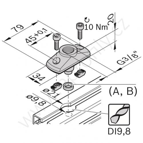 Přípojný díl, 3842523092 - výprodej G3/8
