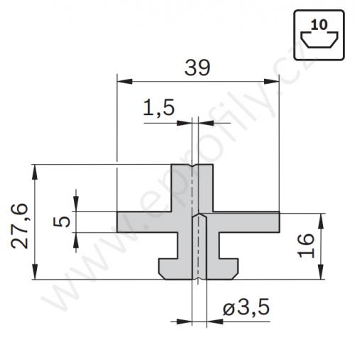 Kluzák odstředěný, 3842523207, N10, (1ks)