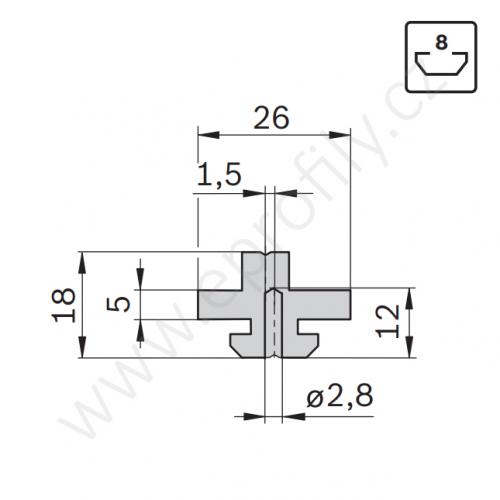 Kluzák odstředěný, 3842523211, N8, (1ks)