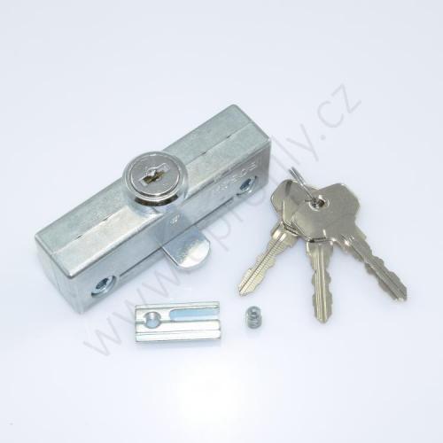 Zámek dveří na profil 30x30 WG, 3842523320 - výprodej jednotné klíče (univerzální), (1ks)
