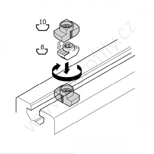 Izolační krytka na matici T N8 -> N10, 3842524012, N10, (1ks)