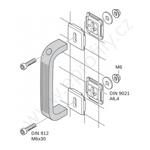 Madlo, černé ESD, 3842525481, 133, (1ks)