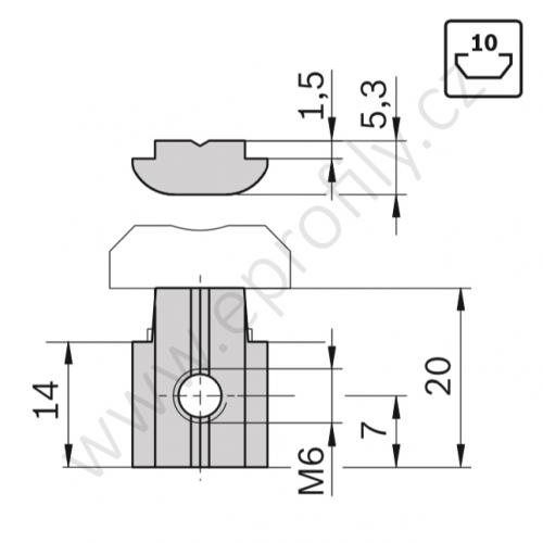 Pojistka proti otočení, 3842530326, N10, (1ks)