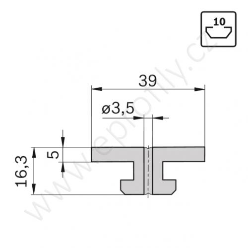 Kluzák plochý, 3842530329, N10, Balení (10ks)