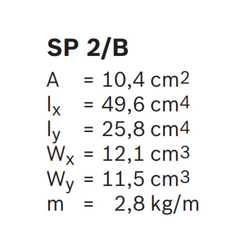 Hliníkový dráhový profil dopravníku TS2 plus, 3842532695, SP 2/B, Balení (16ks)