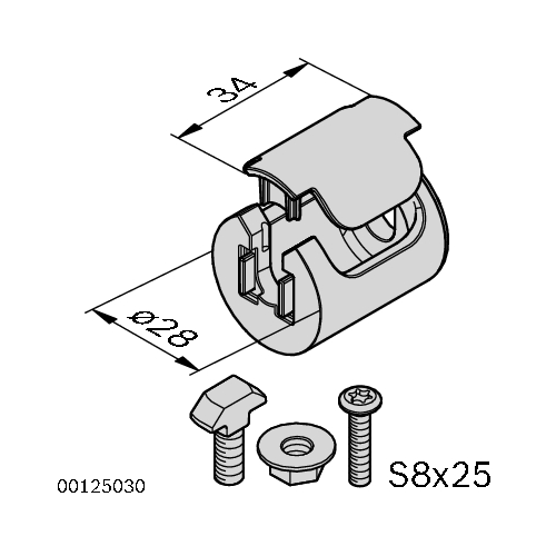 T-spojka, 3842532879, D28, (1ks)