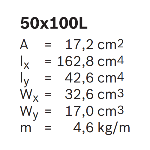 Hliníkový, konstrukční profil, 3842537825, 50x100L, Balení (10ks)