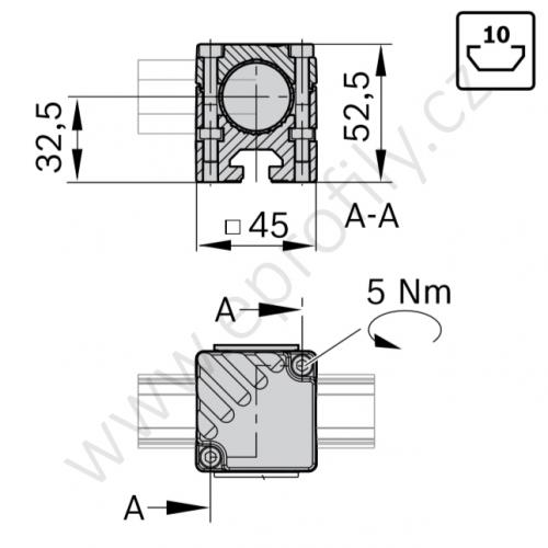 Adaptér, ESD, 3842541187, N10/45; D28L/D28L,N10, (1ks)