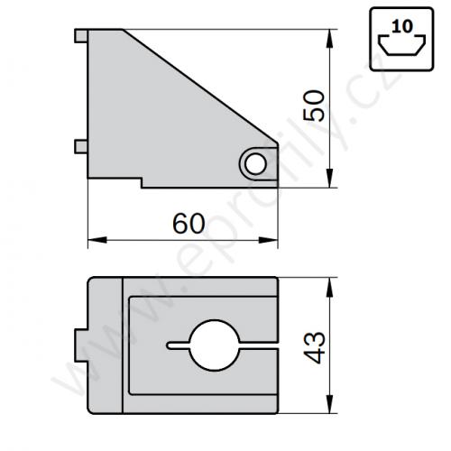 Ložiskový, nosný držák, 3842547868, N10, (1ks)