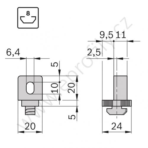 Variofix blok, 3842548832, N8, (1ks)