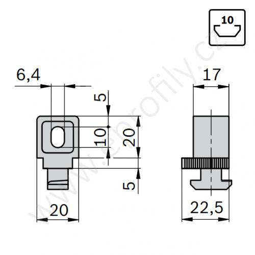 Variofix blok, 3842548834, N10, (1ks)