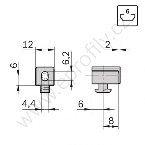 Variofix blok S, 3842548836, N6, (1ks)