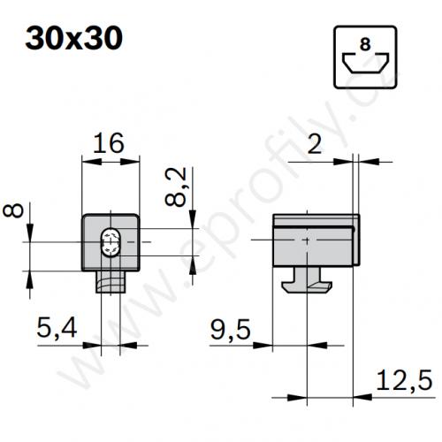 Variofix blok S, 3842548838, N8, (1ks)