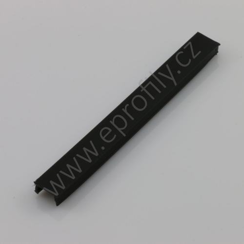Krytka drážky profilu plast, ESD, černá RAL 9005, 3842548877, N10, 2000 mm, Balení (10ks)