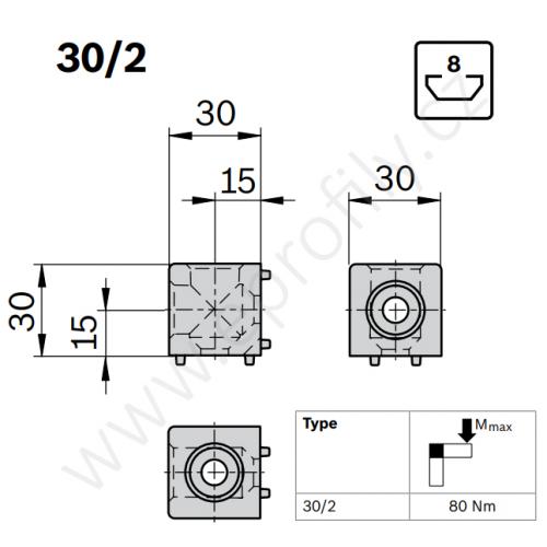 Kostka, ESD, 3842549862, 30/2, (1ks)