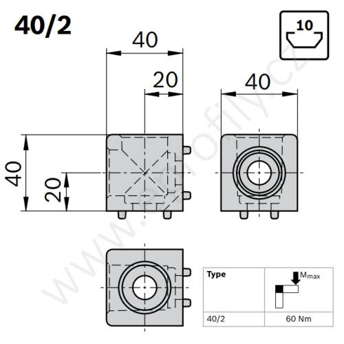 Kostka, ESD, 3842549866, 40/2, (1ks)