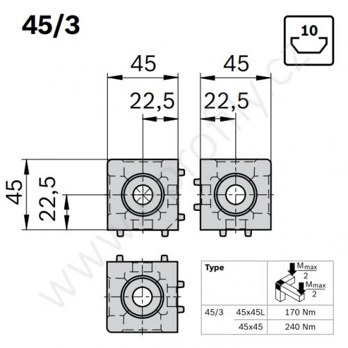 Kostka designLINE, ESD, 3842549873, 45/3, (1ks)