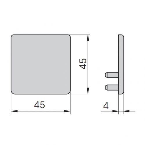 Krytka, 3842551662, 45x45, (1ks)