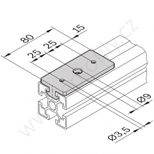 Kluzák plochý, uzamykatelný, 3842552424, N10, (1ks)