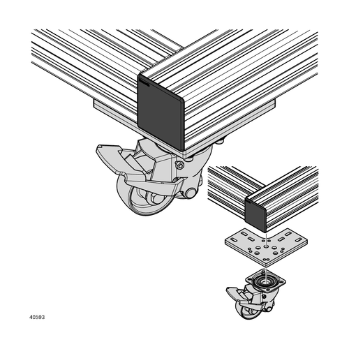 Upevňovací deska, 3842553967 180x180x15, (1ks)