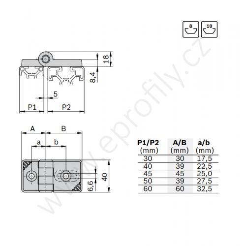 Plastový pant, 3842554460, 30x40, Balení (2ks)