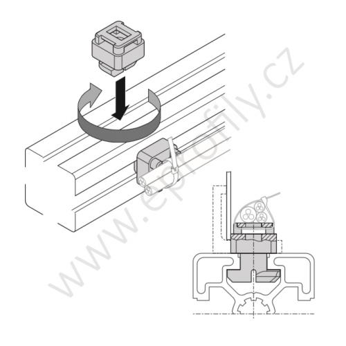 Křížový klip pro kabel, 3842555182, N8, (1ks)