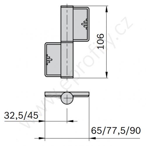 Pant odnímatelný, 3842555572, 30x30, Balení (2ks)