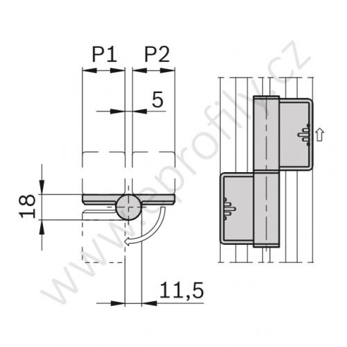 Pant odnímatelný, 3842555572, 30x30, Balení (2ks)