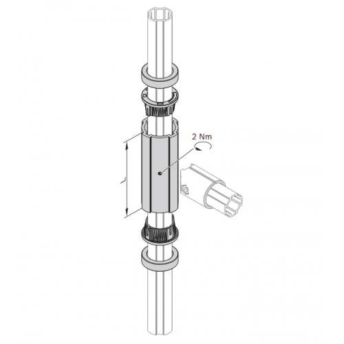 Otočný profil, 3842557298 - výprodej D28L, (1ks)