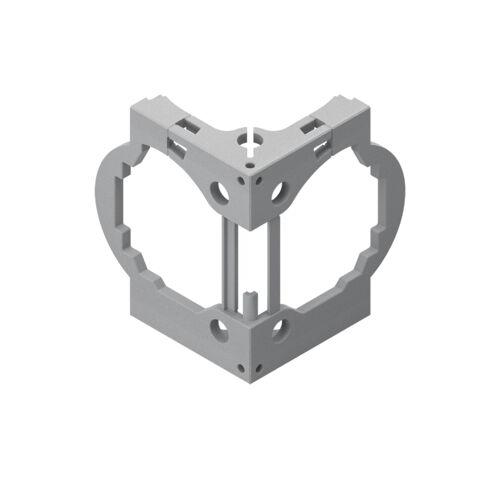 Připojovací úhleník CGP, šedá, 3842558473 120x120, (1ks)