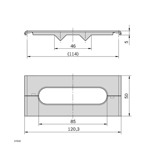 Kabelová průchodka CGP, šedá, 3842558505 120, (1ks)