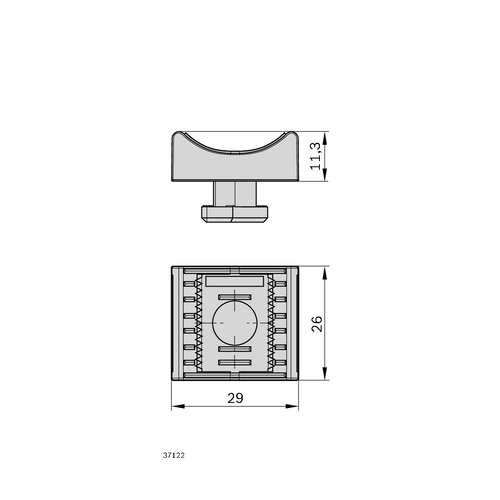 Držák kabelů, 3842559382 - výprodej LOOP 10, (1ks)