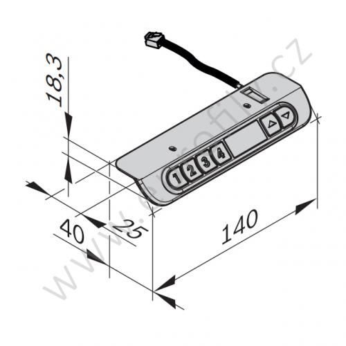 Ruční ovladač s dispejem, 3842559940, pro moduly, (1ks)