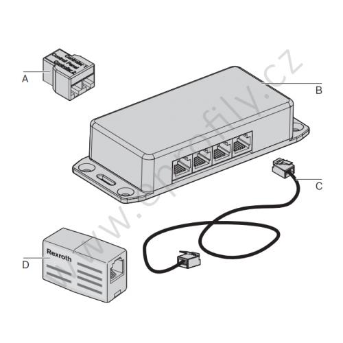 Propojovací kabel 0,9 m, 3842559942, k rozdělovači, (1ks)