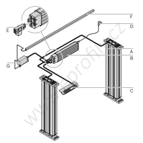 Připojovací adapter, 3842559948, k řídící jednotce, (1ks)